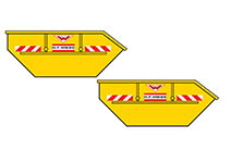 072-2242 - H0 - Set aus 2 Absetzmulden -WIEBE- mit Erdaushub